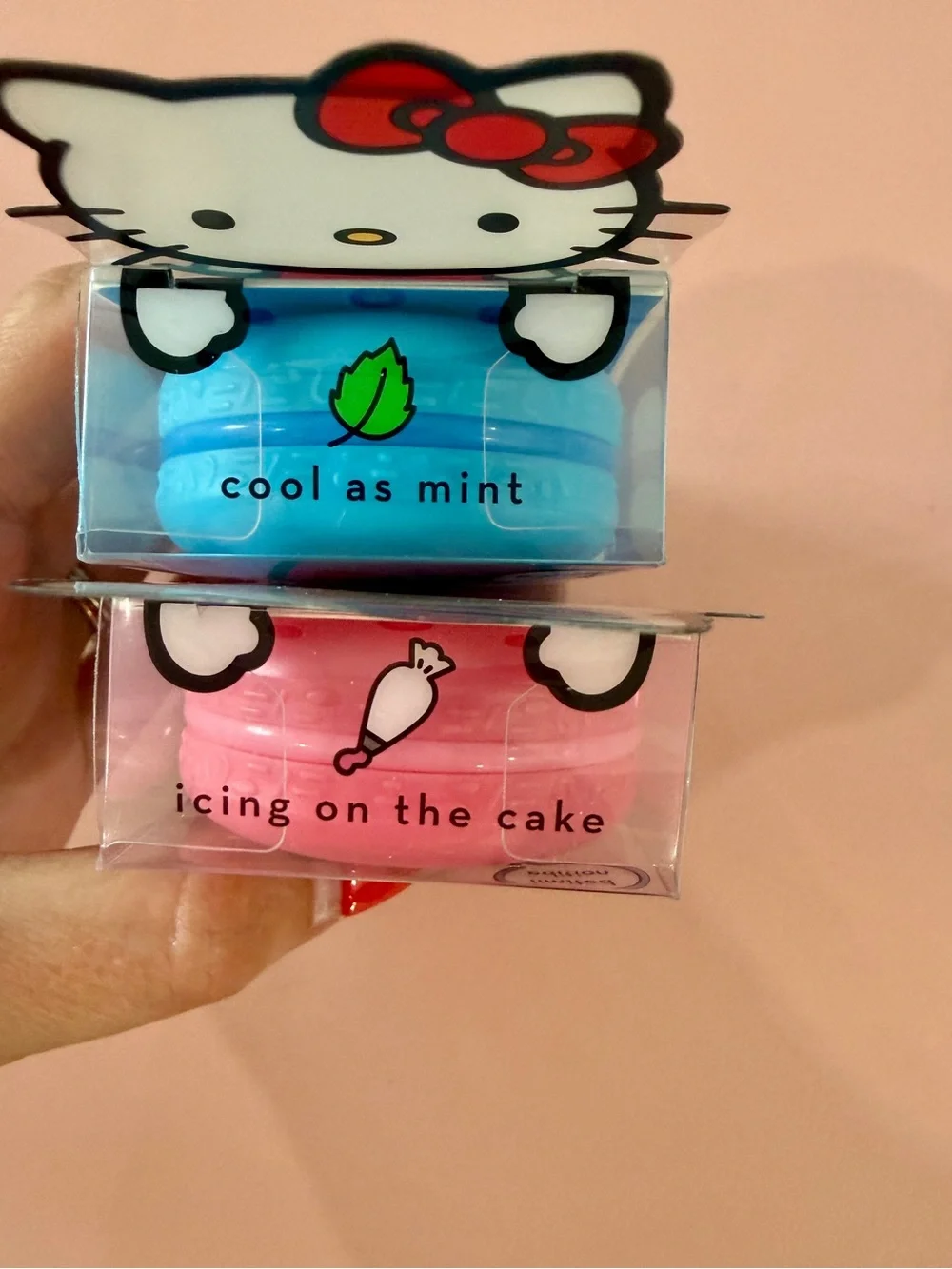 NEW The Crème Shop x Hello Kitty Limited Edition Macaron Lip Balm Set (2 Pcs)